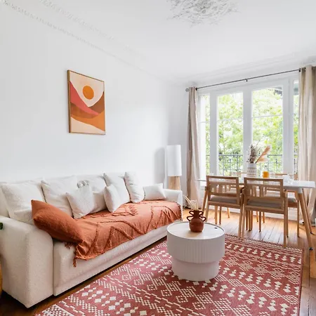 2 Pieces Fonctionnel Metro Jaures - 19 - 4p Apartment *